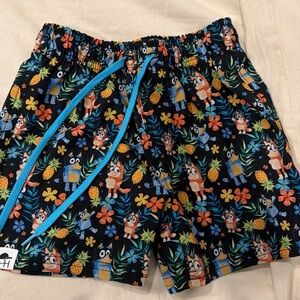 George Hats Hawaiian Bluey Hybrid Swim 3/4